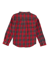 Edgehill Collection x Darby Fallon Clark Little Boys 2T-7 Parker Woven Plaid Shirt