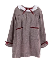 Edgehill Collection x Darby Fallon Clark Little Girls 2T-6X Rowe Herringbone Dress