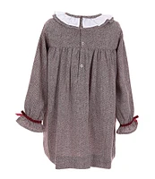 Edgehill Collection x Darby Fallon Clark Little Girls 2T-6X Rowe Herringbone Dress