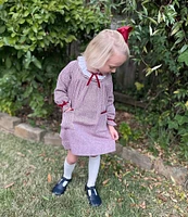 Edgehill Collection x Darby Fallon Clark Little Girls 2T-6X Rowe Herringbone Dress