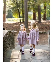 Edgehill Collection x Darby Fallon Clark Little Girls 2T-6X Rowe Herringbone Dress