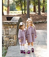 Edgehill Collection x Darby Fallon Clark Little Girls 2T-6X Rowe Herringbone Dress