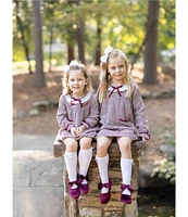 Edgehill Collection x Darby Fallon Clark Little Girls 2T-6X Rowe Herringbone Dress