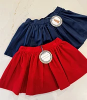 Edgehill Collection x Darby Fallon Clark Little Girls 2T-6X Gogo Velvet Pull-On Skirt