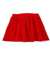 Edgehill Collection x Darby Fallon Clark Little Girls 2T-6X Gogo Velvet Pull-On Skirt