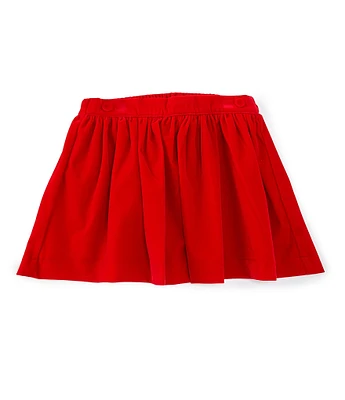 Edgehill Collection x Darby Fallon Clark Little Girls Gogo Velvet Pull-On Skirt