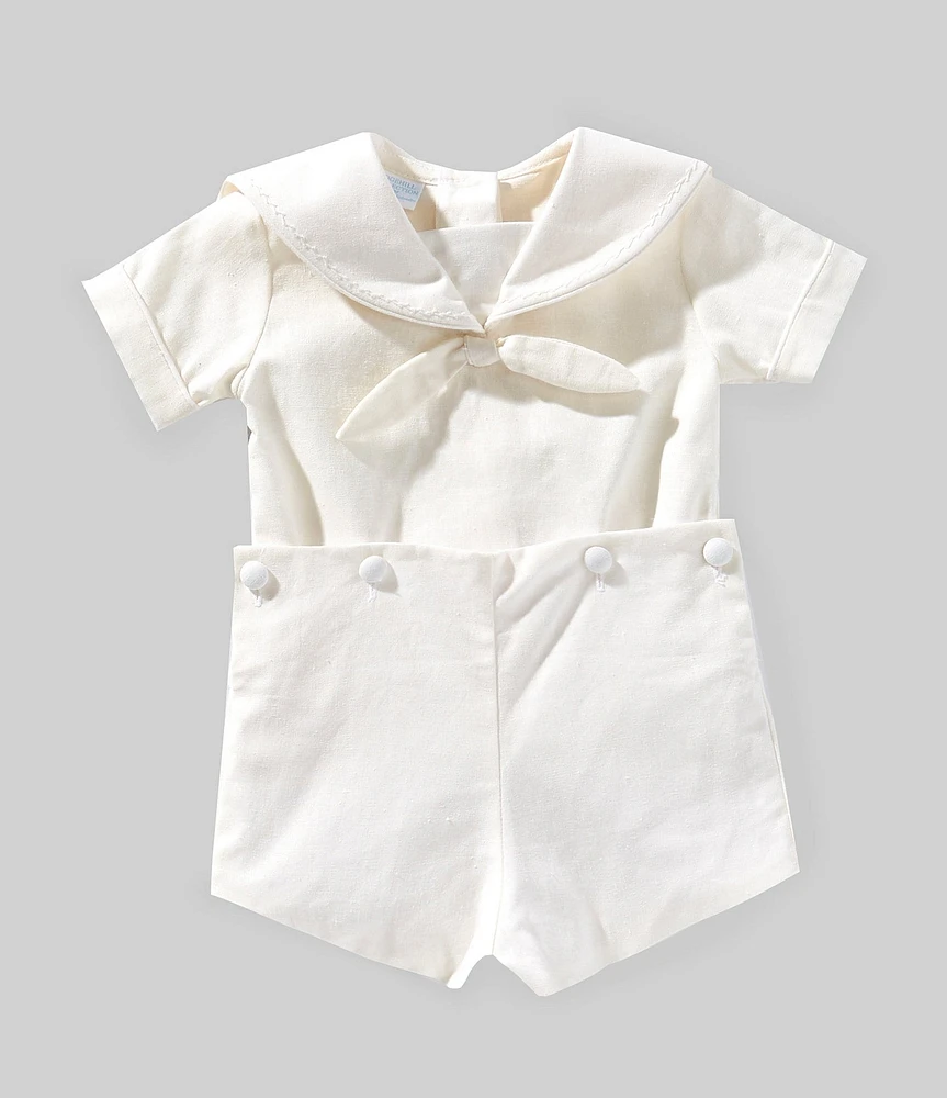 Edgehill Collection x Kristin Ellen Hockman Baby Boys 3-24 Month Otto Linen Sailor Shorts Set