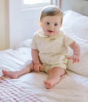 Edgehill Collection x Kristin Ellen Hockman Baby Boys 3-24 Months Robert Yellow Shortall