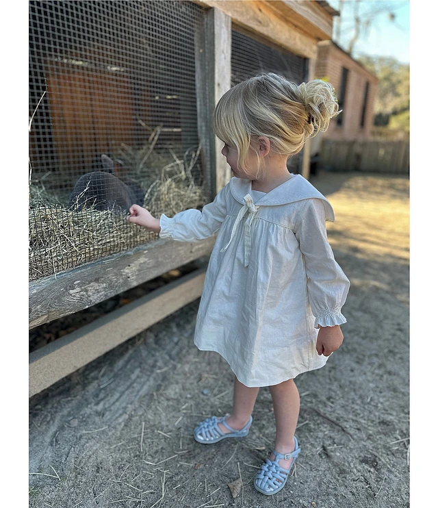 Edgehill Collection x Kristin Ellen Hockman Baby Girls Astrid Linen Sailor Dress | Pueblo Mall Edgehill Collection x Kristin Ellen Hockman Baby Girls Astrid Linen Sailor Dress | Pueblo Mall