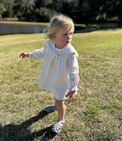 Edgehill Collection x Kristin Ellen Hockman Baby Girls 3-24 Months Astrid Linen Sailor Dress