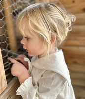 Edgehill Collection x Kristin Ellen Hockman Baby Girls 3-24 Months Astrid Linen Sailor Dress