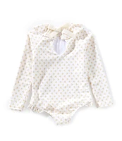 Edgehill Collection x Kristin Ellen Hockman Baby Girls 3-24 Months Greta Yellow Floral One-Piece Swimsuit
