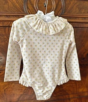 Edgehill Collection x Kristin Ellen Hockman Baby Girls 3-24 Months Greta Yellow Floral One-Piece Swimsuit
