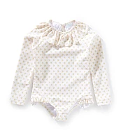 Edgehill Collection x Kristin Ellen Hockman Baby Girls 3-24 Months Greta Yellow Floral One-Piece Swimsuit