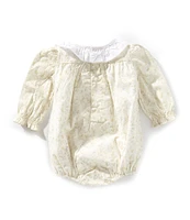 Edgehill Collection x Kristin Ellen Hockman Baby Girls Ellen Long Sleeve Floral Bubble