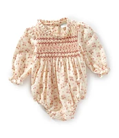 Edgehill Collection x Kristin Ellen Hockman Baby Girls Newborn-3T Agnes Long Sleeve Smocked Bubble