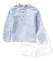 Edgehill Collection x Kristin Ellen Hockman Little Boys 2T-7 Anders Short Set