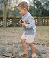 Edgehill Collection x Kristin Ellen Hockman Little Boys 2T-7 Anders Short Set