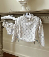 Edgehill Collection x Kristin Ellen Hockman Little Girls 2T-6X Elsie Sunflower Print 2-Piece Swimsuit