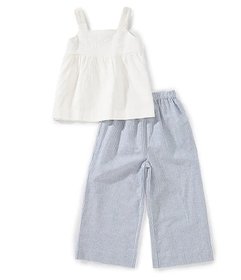 Edgehill Collection x Kristin Ellen Hockman Little Girls 2T-6X Elin Embroidered Pant Set