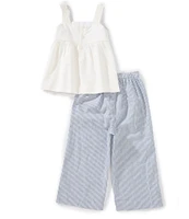 Edgehill Collection x Kristin Ellen Hockman Little Girls 2T-6X Elin Embroidered Pant Set