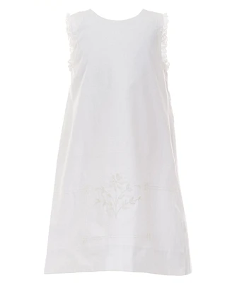 Edgehill Collection x Kristin Ellen Hockman Little Girls 2T-6X Svea White Embroidered Dress