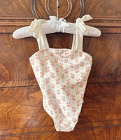 Edgehill Collection x Kristin Ellen Hockman Little Girls 2T-6X Sybil Square Neck Floral One-Piece Swimsuit