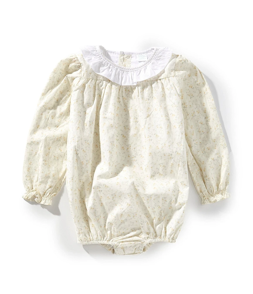 Edgehill Collection x Kristin Ellen Hockman Little Girls 3T Ellen Yellow Floral Bubble