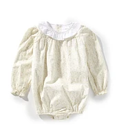 Edgehill Collection x Kristin Ellen Hockman Little Girls 3T Ellen Yellow Floral Bubble