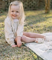 Edgehill Collection x Kristin Ellen Hockman Little Girls 3T Ellen Yellow Floral Bubble