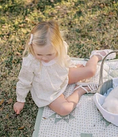 Edgehill Collection x Kristin Ellen Hockman Little Girls 3T Ellen Yellow Floral Bubble