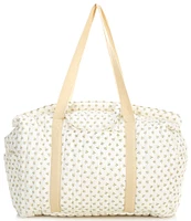 Edgehill Collection x Kristin Ellen Hockman Lottie Yellow Floral Weekender Bag