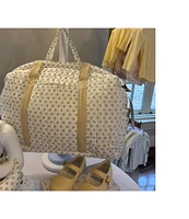 Edgehill Collection x Kristin Ellen Hockman Lottie Yellow Floral Weekender Bag