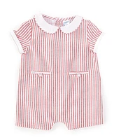 Edgehill Collection x The Broke Brooke Baby Boys 3-24 Months Jensen Woven Stripe Romper