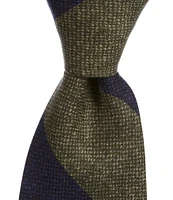 Edward Armah 50-50 Stripe 3.5#double; Silk Tie