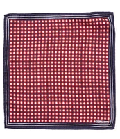 Edward Armah Circle Reversible Silk Pocket Square