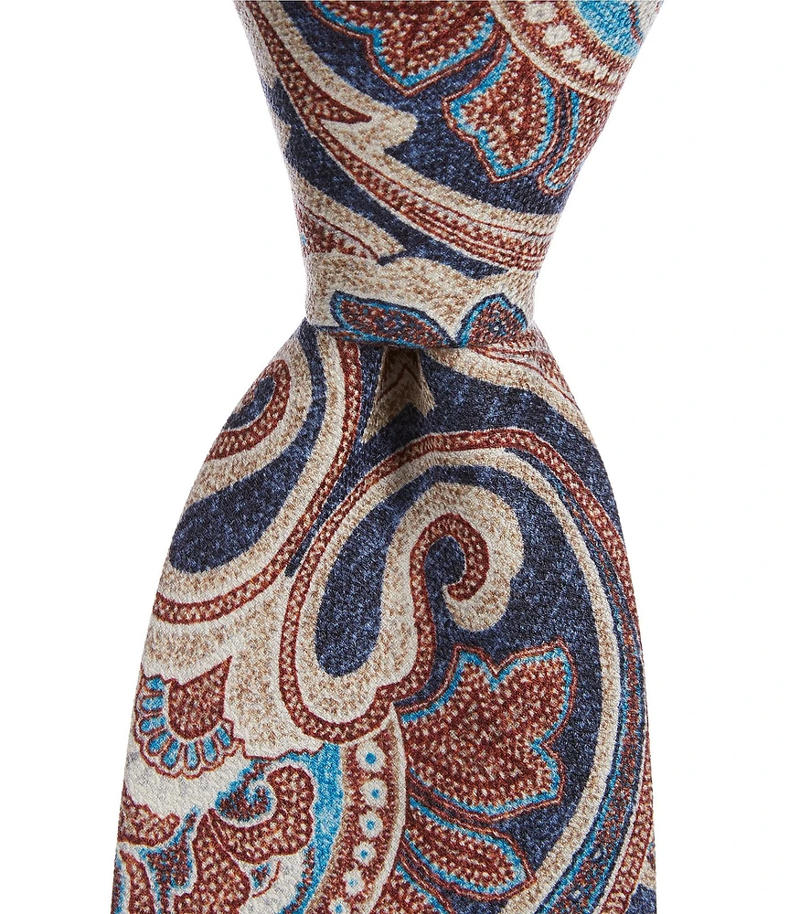 Edward Armah Grand Paisley 3.5#double; Silk Tie