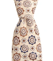 Edward Armah Medallion 3.3#double; Silk Tie
