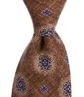 Edward Armah Medallion Burst 3.5#double; Silk Tie