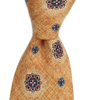 Edward Armah Medallion Burst 3.5#double; Silk Tie