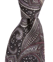 Edward Armah Muted Paisley 3.5#double; Silk Tie