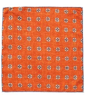 Edward Armah Paisley Reversible Silk Pocket Square