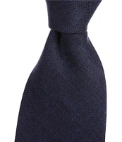 Edward Armah Solid 3.5#double; Silk Tie