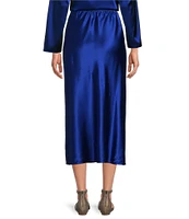 Eileen Fisher Coordinating Stretch Silk Charmeuse Full Skirt