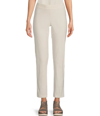 Eileen Fisher Washable Stretch Crepe Slim Leg Ankle Pants