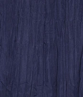 Eileen Fisher Crushed Silk V-Neck Sleeveless Midi Dress