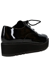 Eileen Fisher Eddy Patent Leather Platform Oxfords