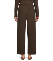 Eileen Fisher Flex Ponte Flat Front Wide Leg Pant