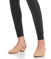 Eileen Fisher Gatwick Nubuck Slingback Block Heel Pumps