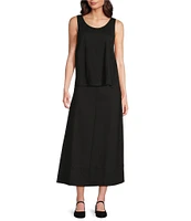 Eileen Fisher Lightweight Ponte A-Line Skirt